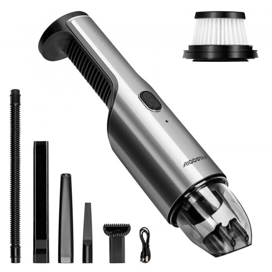 Aigostar kruimelzuiger snoerloos - Draadloos - Auto - Hand Stofzuiger met USB - 33GO3 - 70W