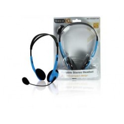 Basicxl Bxl-headset1 bu Draagbare Stereo Headset Blauw