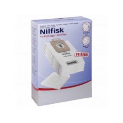 Nilfisk 107407639 Stofzuigerzak (4 stuks + filter)